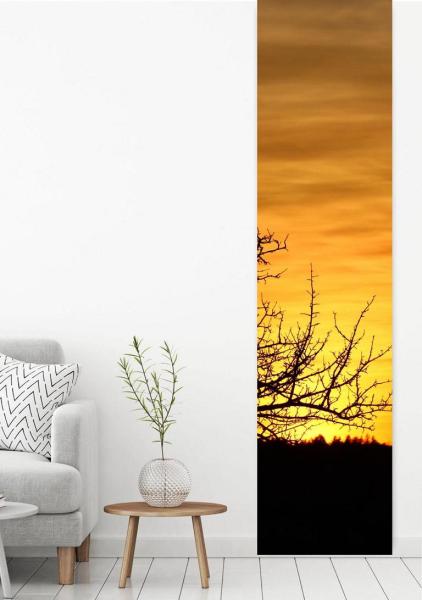 Flächenvorhang Baumruhe , Schiebevorhang, Schiebegardine, modern, 60 cm breit, 2,65 m hoch, 3 m hoch